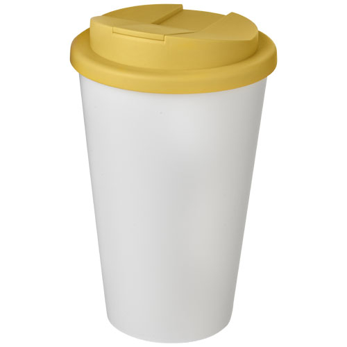 Gobelet isolant promotionnel 350ml Americano® Blanc / Jaune